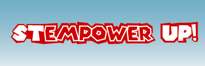 Logo that says Stempower Up!